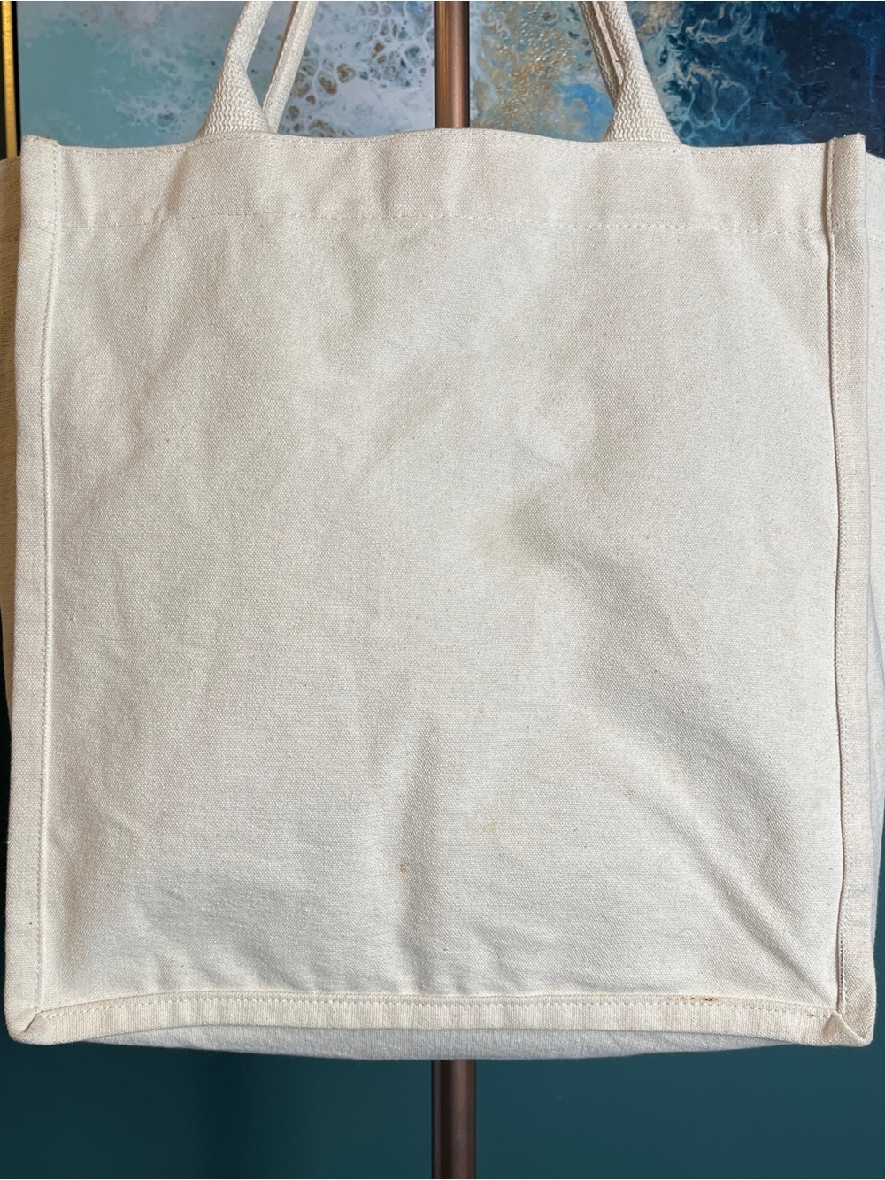 Fossil 30th Anniversary Canvas Tote Geometric Design - Picture 5 of 9